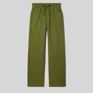 Everlane Canvas Organic Cotton Pull-On Pant, Forest Green